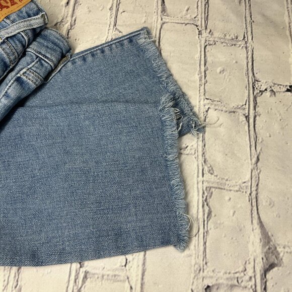 Levi's 711 Skinny Fringed Ankle Jeans Size 33 - Picture 6 of 6